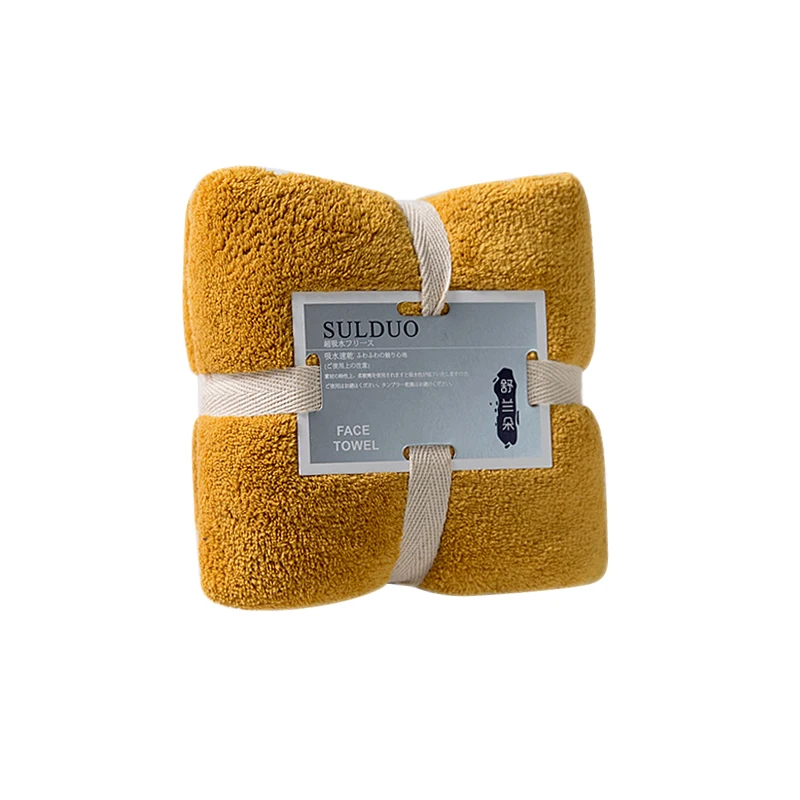 yellow Милый коралловый флис мягкое полотенце абсорбирующая ткань нетканый материал может быть прикреплен к кухонным аксессуарам принадлежности для ванной комнаты - Цвет: yellow