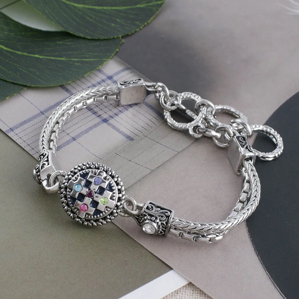Patnerbeads Винтаж классический металлический Браслеты для Для женщин