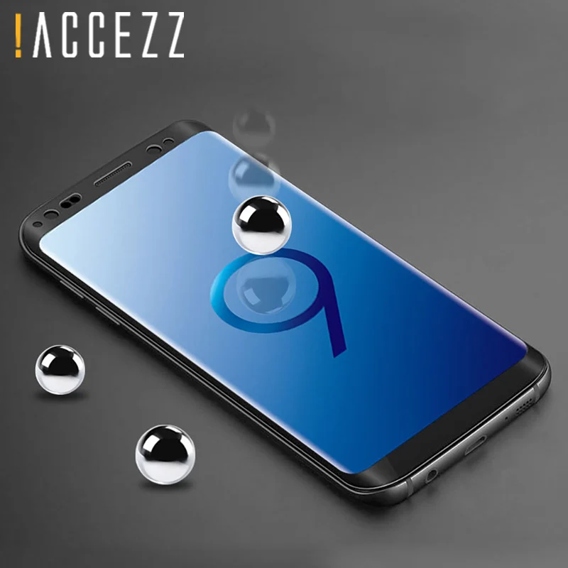 ! Защитное стекло ACCEZZ закаленное 3d с полным покрытием для Samsung S8 S9 Plus Note 8|Защитные