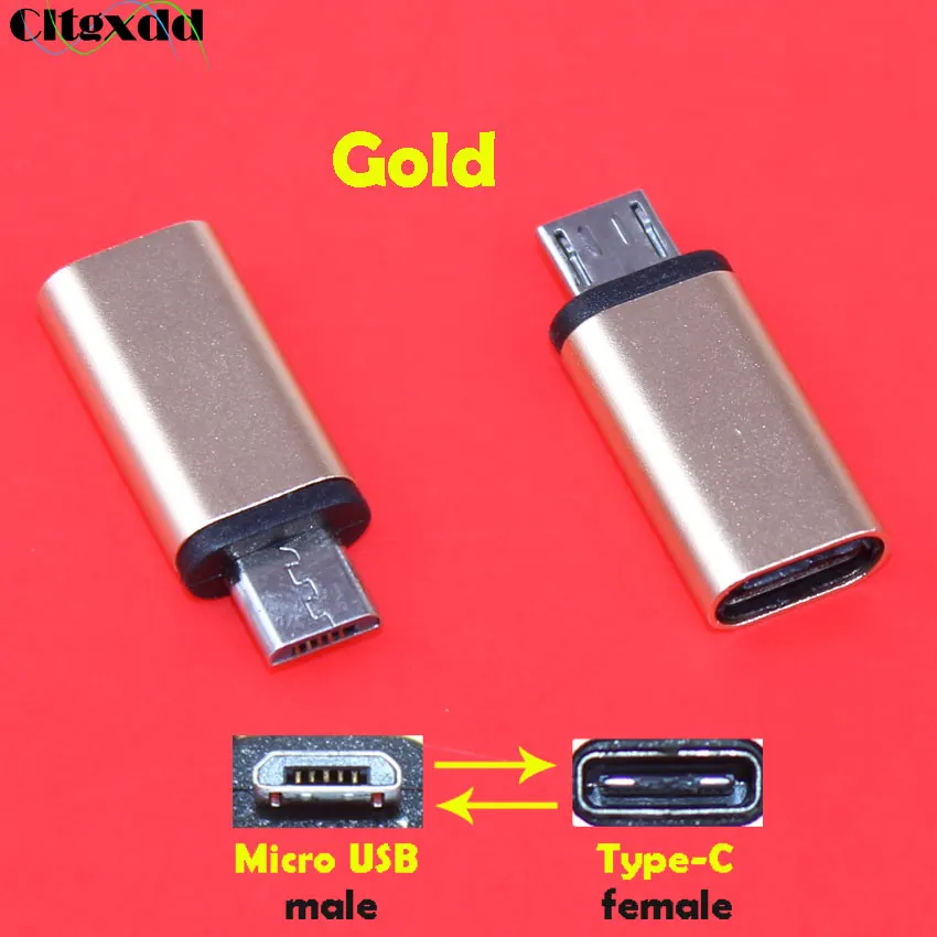 Переходник cltgxdd с Micro USB папа на мама Type c Кабель адаптер для телефона Android зарядный