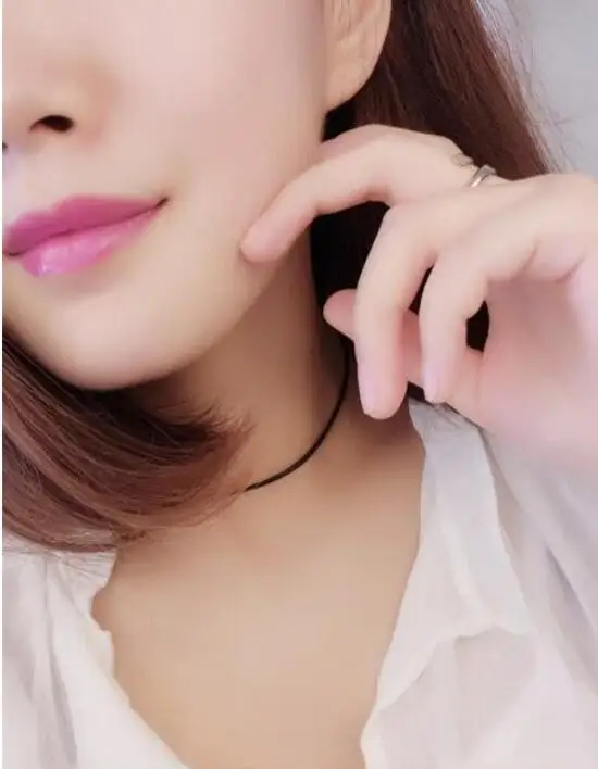 xl 089 2019 simple fashion wax necklace jewelry black leather rope accessories women the most beautiful | Украшения и аксессуары