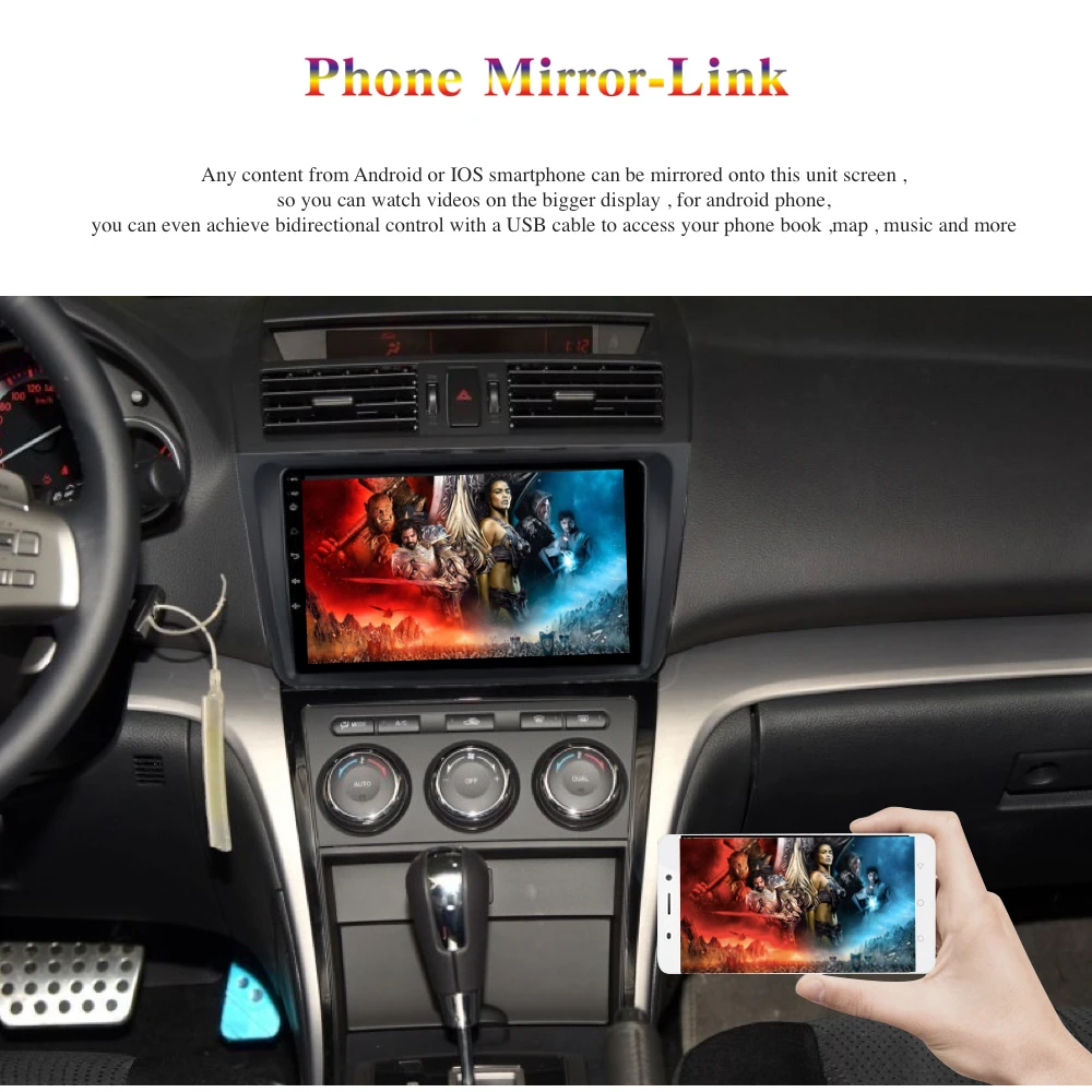 Android 9,0 Автомагнитола 2 Din gps Navi для мазда 6 2008- мазда6 PX6 DSP ips 4 Гб+ 64 ГБ 6-ядерный RDS wifi carplay Bose