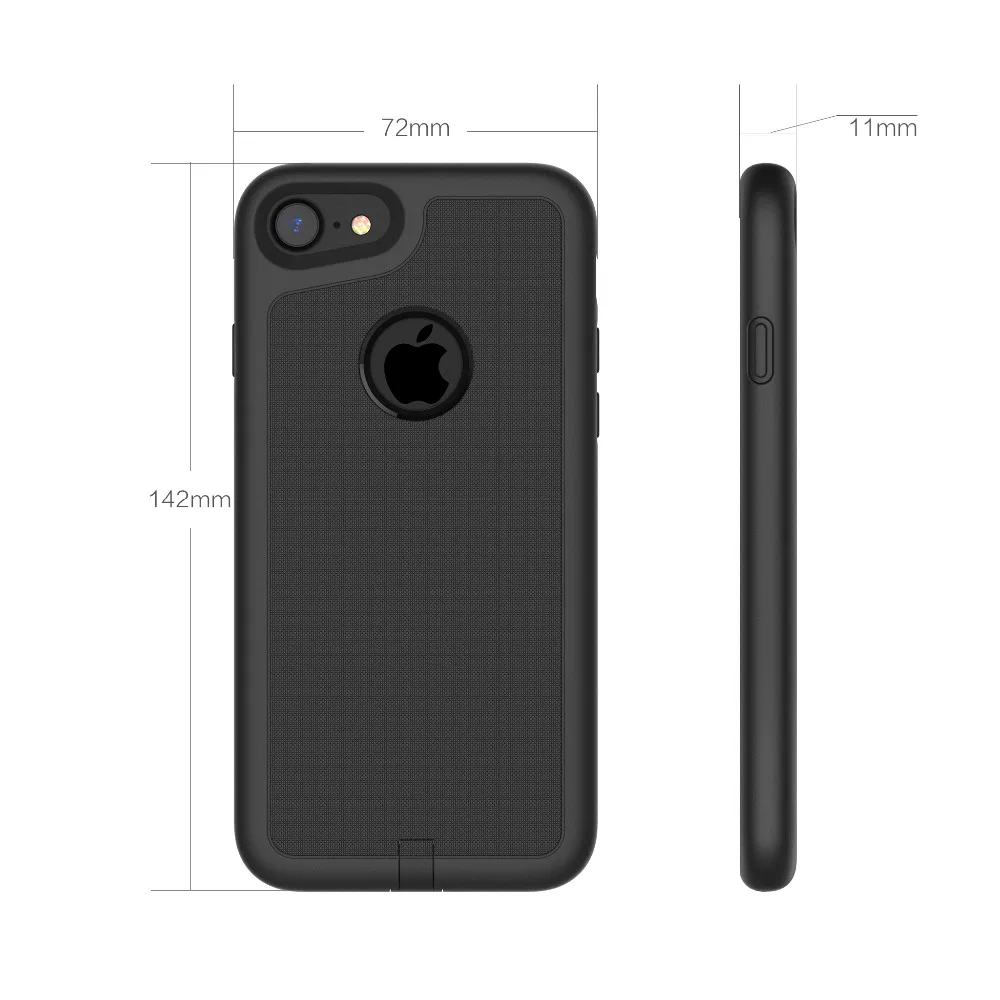 2017 Беспроводной приемник крышка для iPhone 7 случае ПК ABS мягких материалов на край