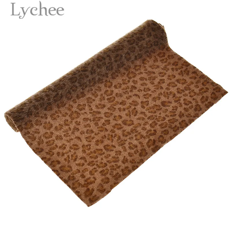 Lychee Life 1 шт. A4 бархатные леопардовые Искусственные кожаные ткани высокого качества Синтетическая Кожа DIY материал для одежды сумки