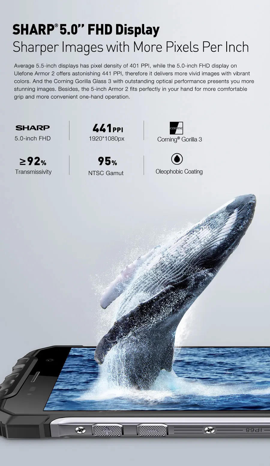 Мобильный телефон Ulefone Armor 2, 4G LTE, 6 ГБ ОЗУ, 64 Гб ПЗУ, Android 7,0, MTK Helio P25, четыре ядра, 5,0 дюймов, FHD, IP68, водонепроницаемый, mTouch