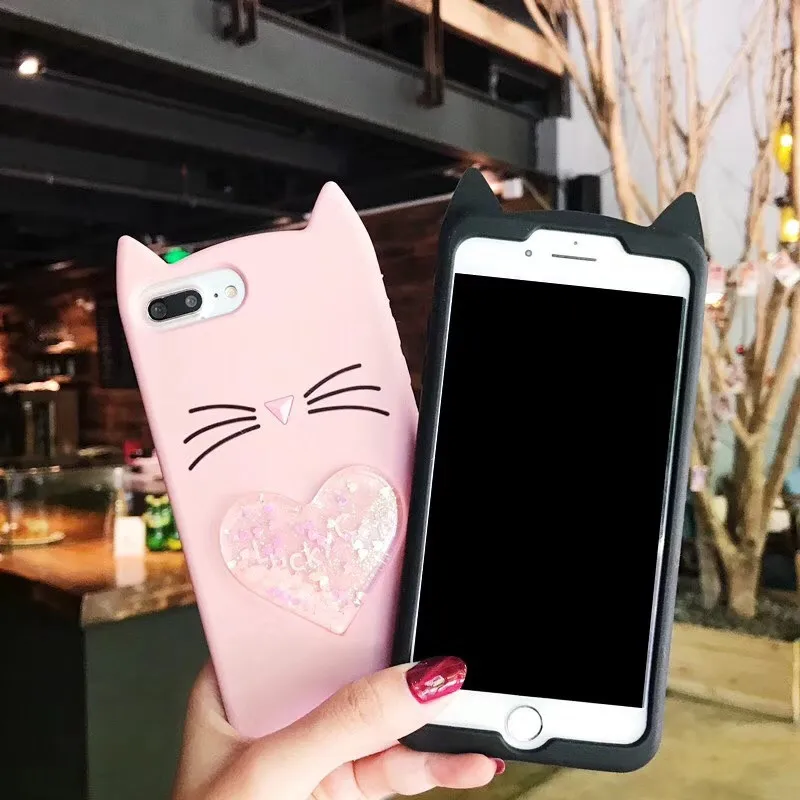 3D милые блестящие бородатая Кошка мягкий чехол для LG Q6 плюс G6 G7 K4 K8 K10 LG Stylus 3 4 LS777 Stylo 3 чехол для мобильных телефонов с красивыми рисунками