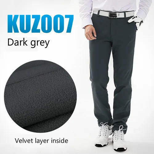 

PGM winter thickened fleece golf pants men's Autumn Windproof warm Golf trousers waterproof Sports pants High Quality Sportswear