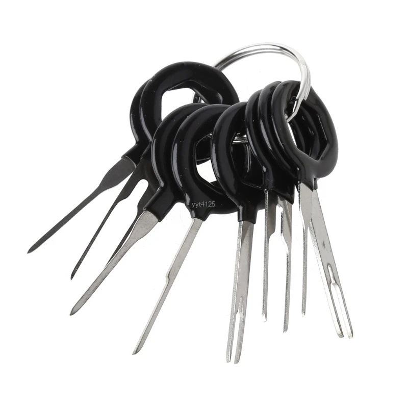 

8 pcs Auto Car Plug Circuit Board Wire Harness Terminal Extraction Pick Connector Crimp Pin Back Needle Remove Tool Set NEW