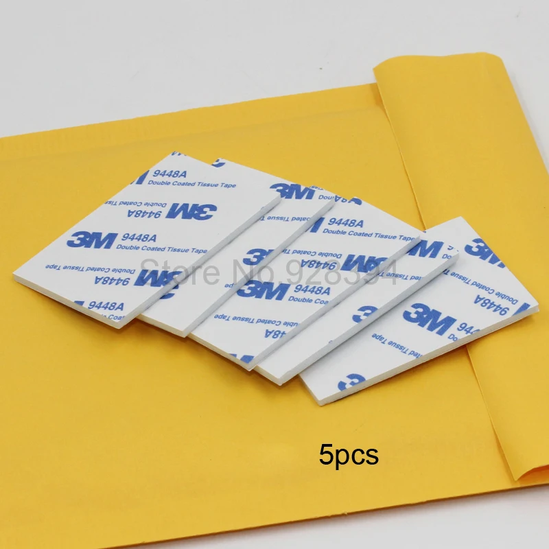 5 шт. двусторонняя клеевая лента из ЭВА-пены 3M 9448A белого цвета размером 60x40 мм для монтажа автомобильных украшений дома.