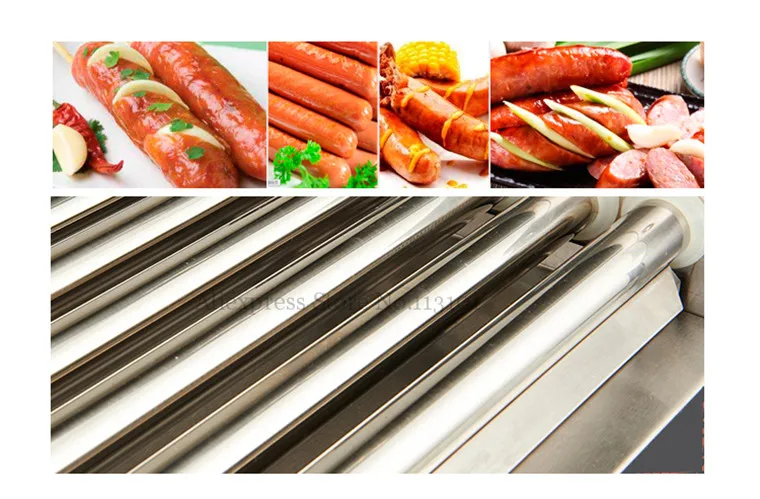 Роликовая машина для приготовления хот догов из нержавеющей стали коммерческого