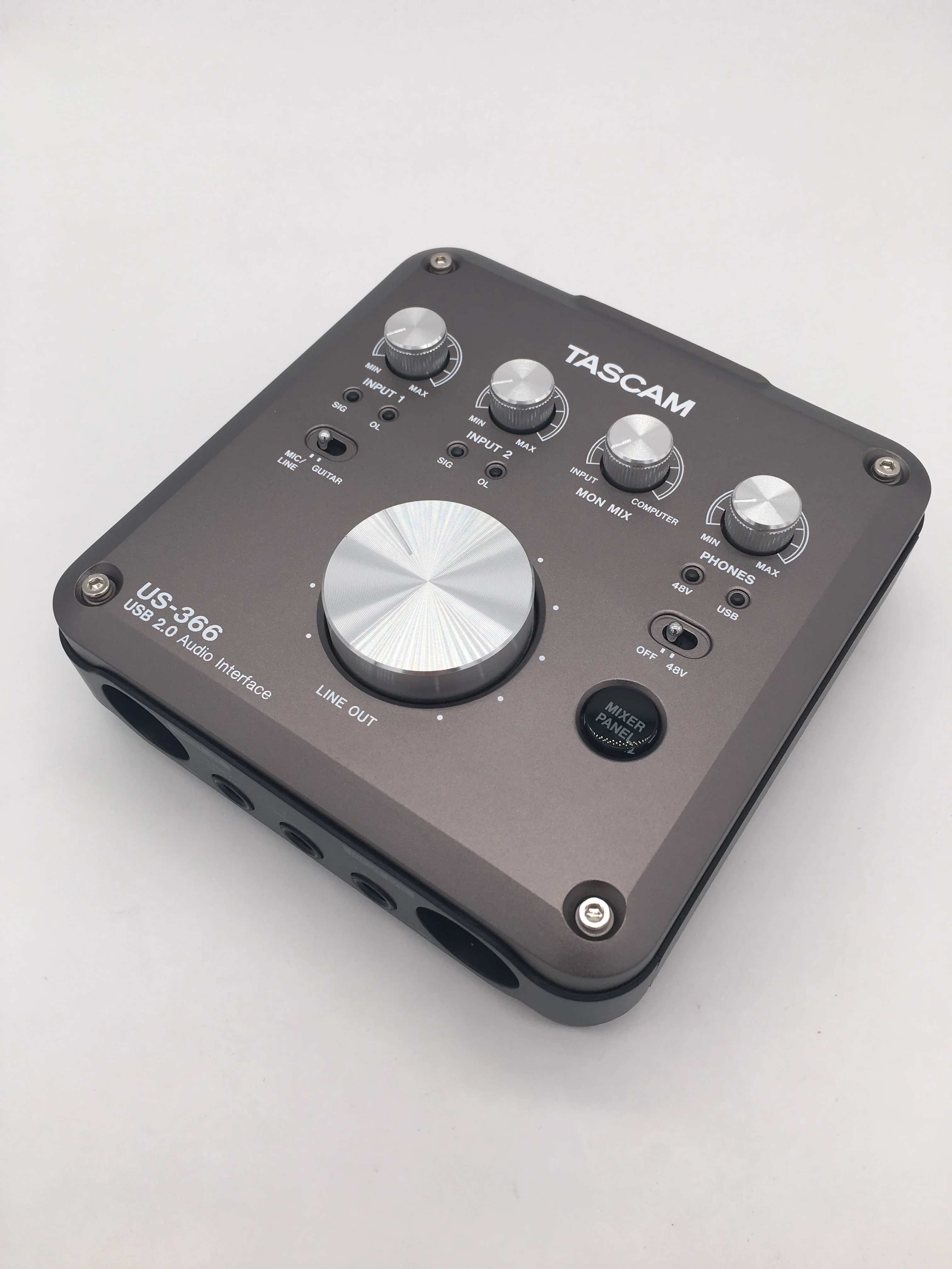 Tascam US 366 USB аудио интерфейс компьютерная звуковая карта с бортовым микшер DSP и до 192