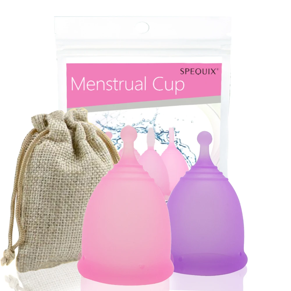 Period Cup 2 PCS /Set Menstrual Women Hygiene Product Merula Soft Silicone Vagina Medicament Coppetta Mestruale | Красота и здоровье