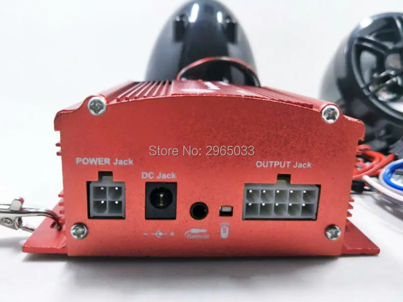 Мотоцикл аудио звук Системы MP3 плеера fm радио стерео Поддержка TF карты USB Aux в
