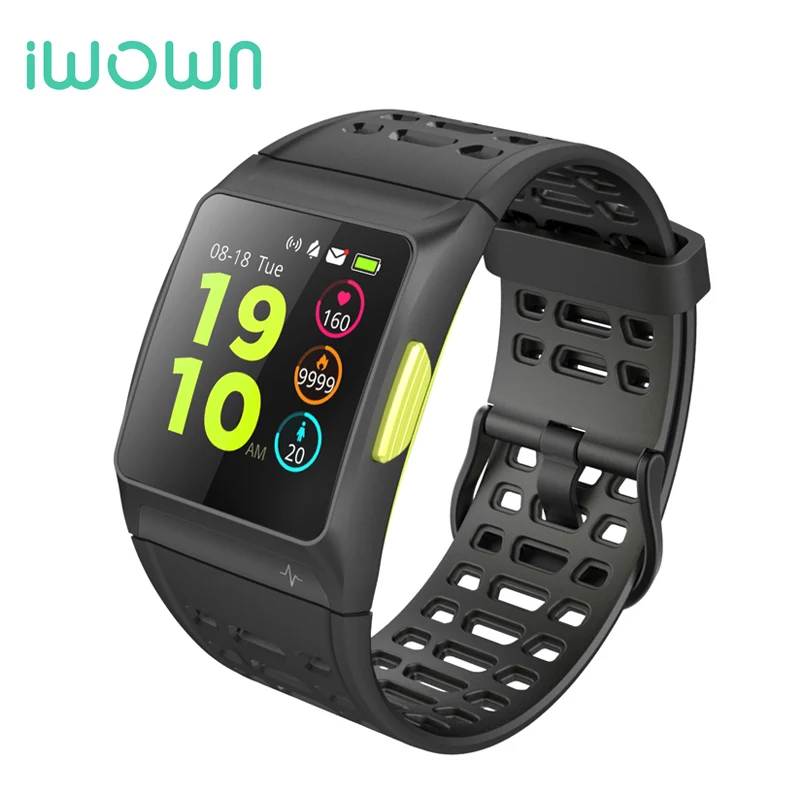 IWOWN P1 IWOWN P1 динамический датчик сердечного ритма ECG анализ HRV Встроенный gps ips цветной экран несколько спортивных режимов мужские Смарт-часы - Цвет: IWOWN P1