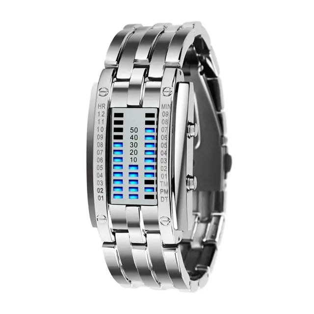 Future Technology Binary Black Digital LED Sport Watches 2