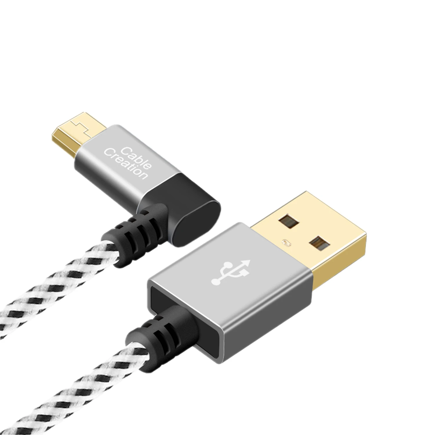 JORINDO левый угол Micro USB 2 0 плетеный кабель 90 градусов вертикальный A папа к с