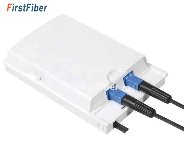 

Fiber socket ODN FTTH 2 cores fiber Termination Box 2 ports fiber cable/connector Protection box 2 channels Splitter Box