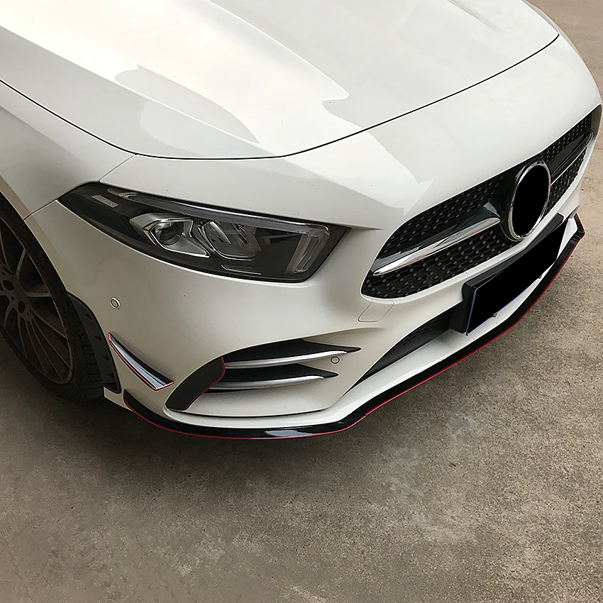 Передний бампер наклейки Накладка для Mercedes Benz A Class W177 V177 A180 A200 A220 A250 аксессуары