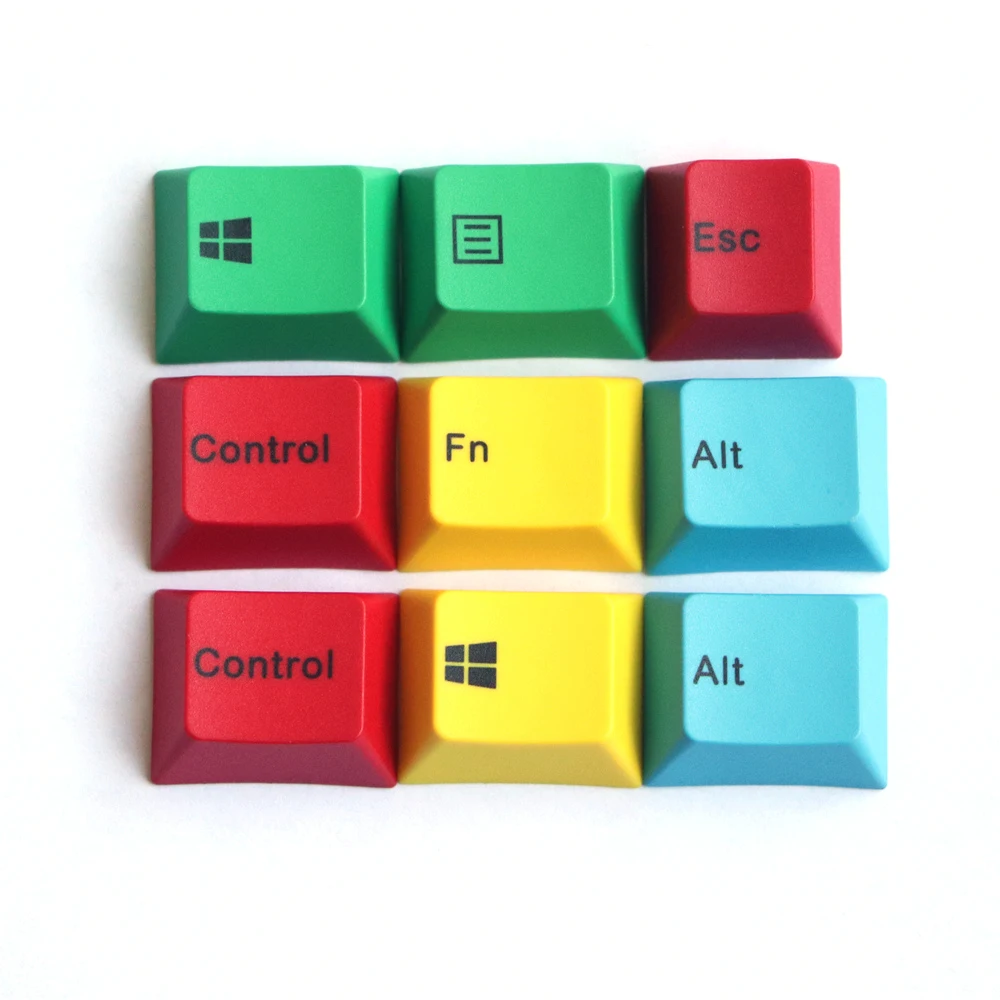 В наличии cmyk pbt keycap Вишневый профиль 9 ключ краситель подложки Keycaps Fit cherry MX Switches |