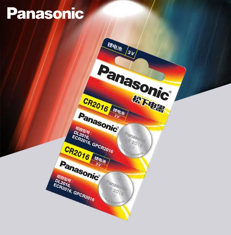Panasonic наивысшего качества литиевая батарея 5 шт./лот 3V cr2016 таблеточного типа часы