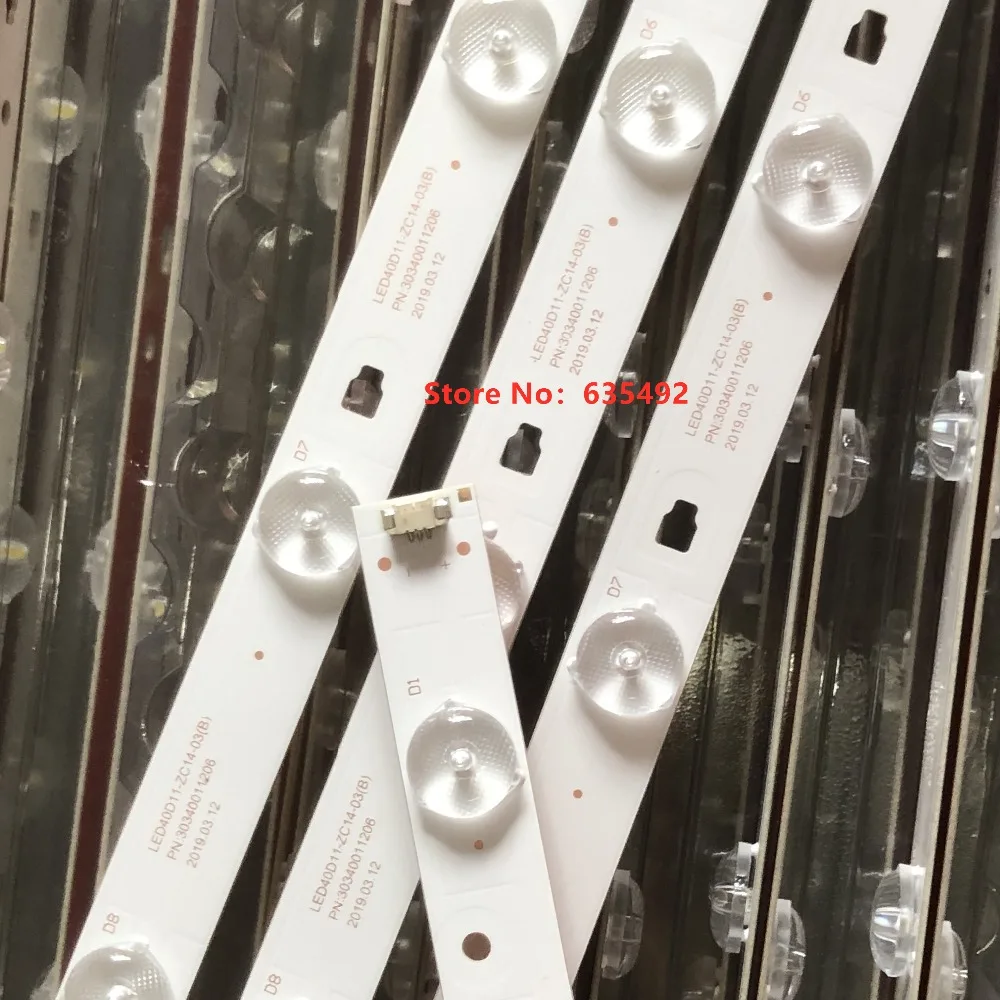 1 комплект = 4 шт. для LE40F3000WX LK400D3HC34J светодиодный подсветка JVC LT-40E71(A) светодиодный 40D11-ZC14-03(B) 30340011206 11 ламп