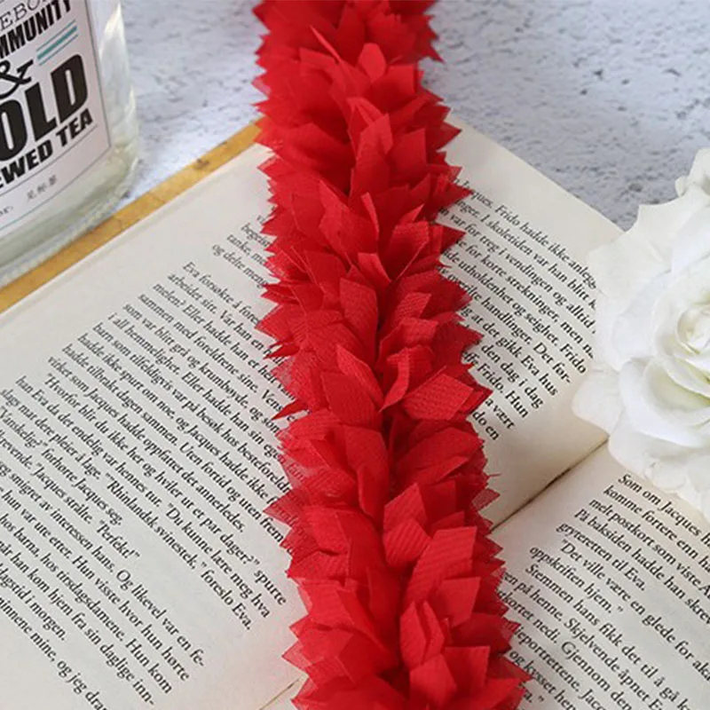 Кружевная ткань 1 ярд/Лот кружевная отделочная лента полиэстер цветочные