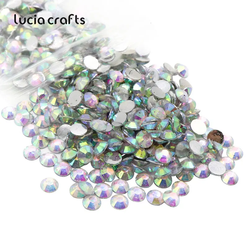 Lucia crafts 4/5 мм AB Flatback полимерные Стразы сделай сам мобильный телефон дизайн ногтей