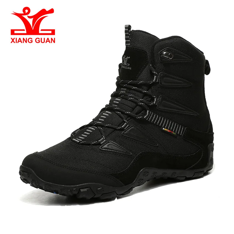 N86885-black XIANG GUAN треккинговые ботинки мужские уличные походные зимние ботинки водонепроницаемые зимние ботинки альпинистские горные треккинговые Кроссовки Новое поступление - Цвет: N86885-black