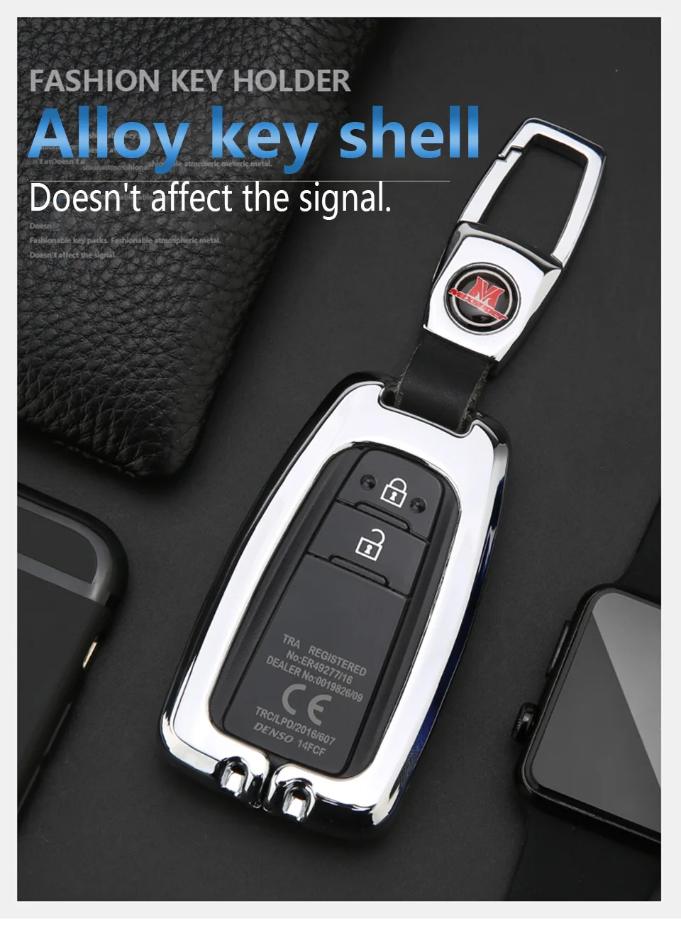 Чехол для ключей автомобиля для Toyota Corolla Camry Proda Avalon Izoa C-hr CHR, чехол для ключей, автомобильный держатель с пультом дистанционного управления