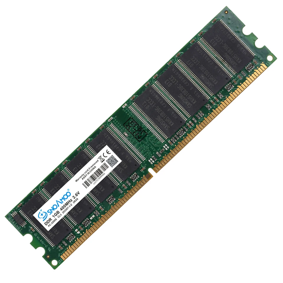 Настольный компьютер SNOAMOO б/у RAMs DDR 333 МГц 1 ГБ PC-2700U DDR1 400 DIMM Non-ECC 184Pin память для