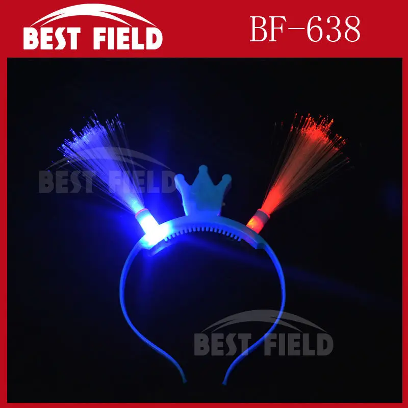 Бесплатная доставка 2 шт./Лот светодиодные головные уборы из оптического волокна