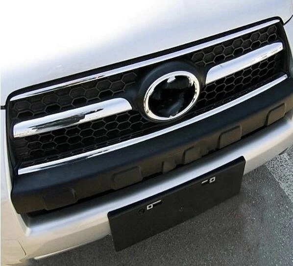 Высшее качество ABS хром 4 шт Украшение для автомобильного гриля Накладка TOYOTA RAV4