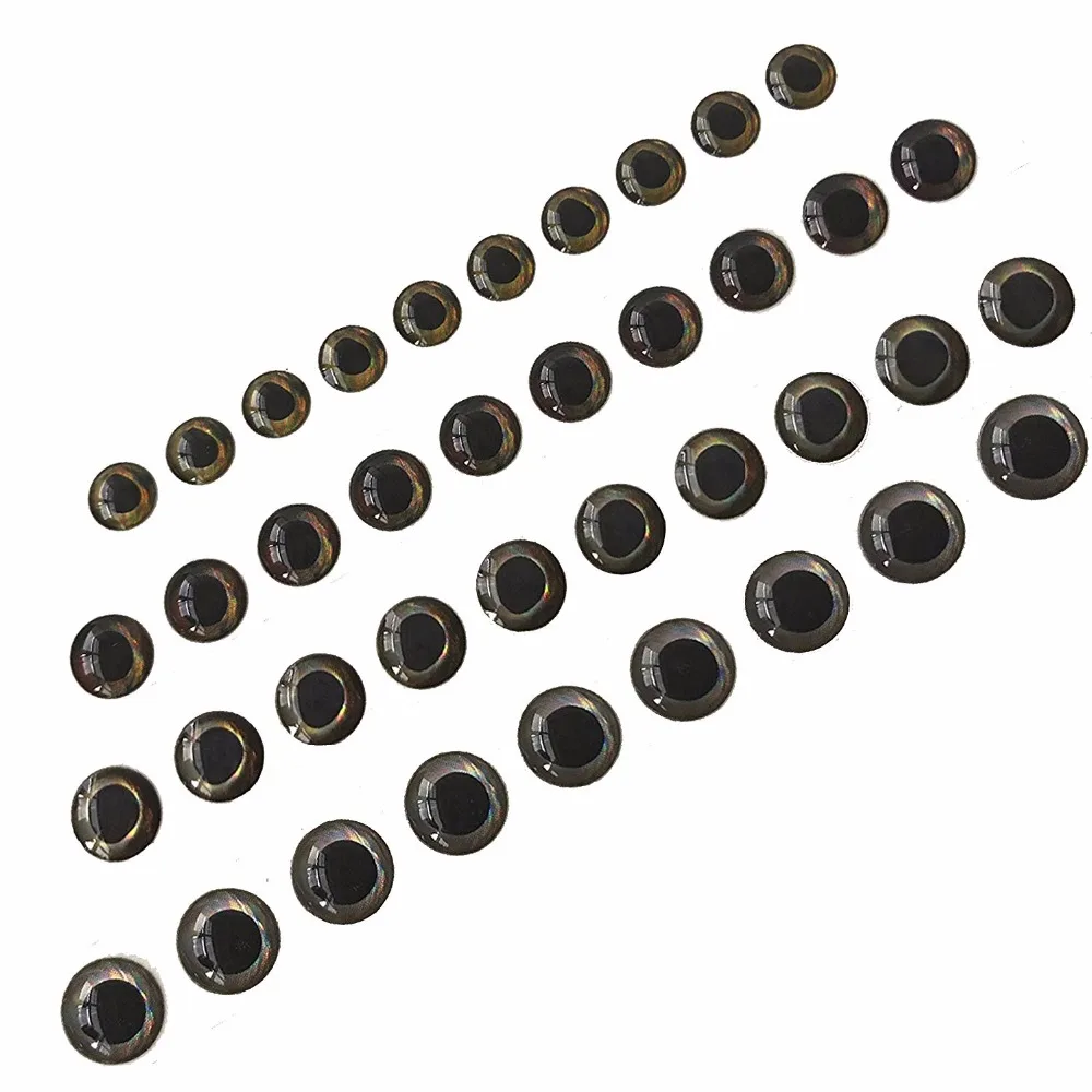 4D Fishing Lure Eye Self Adhesive Artificial Fish Realistic Holographic Eyes for Bait Fly Tying Jigs | Спорт и развлечения