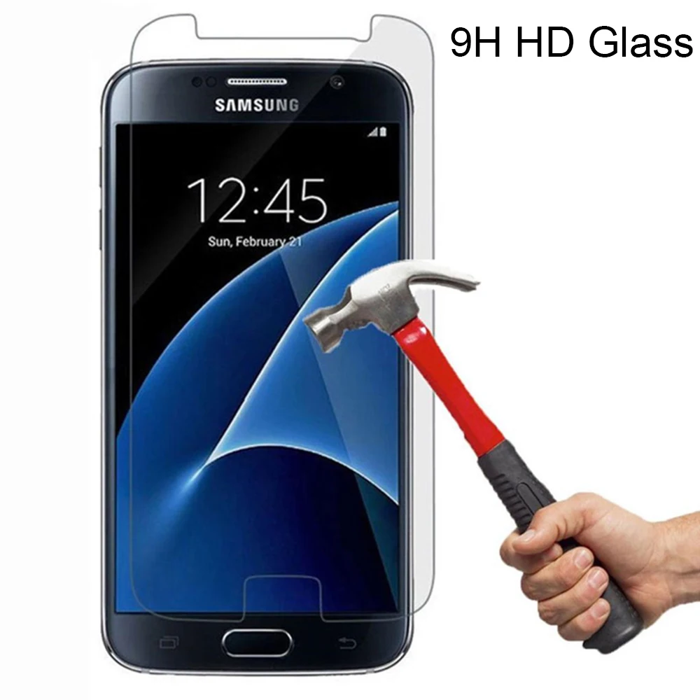 Прозрачное закаленное стекло для Samsung Galaxy S3 S4 S5 Mini S6 S7 HD защитная пленка на Grand Prime