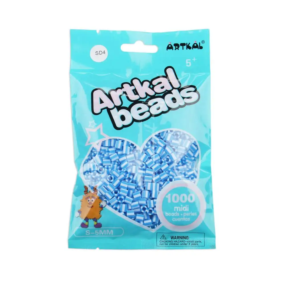 S1000-SD04 ARTKAL 12 цветов в полоску 1000 количество perler бисер S-5mm бусины Хама perler DIY смешной ручной работы подарок - Цвет: S1000-SD04
