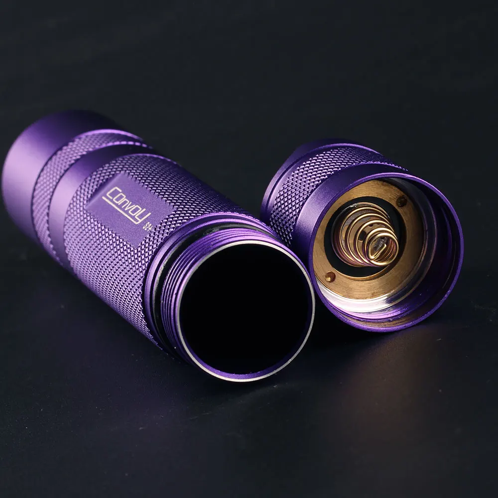 Фонарик Violet S2 + со светодиодной подсветкой XPL HI внутри и стеклом с покрытием ar