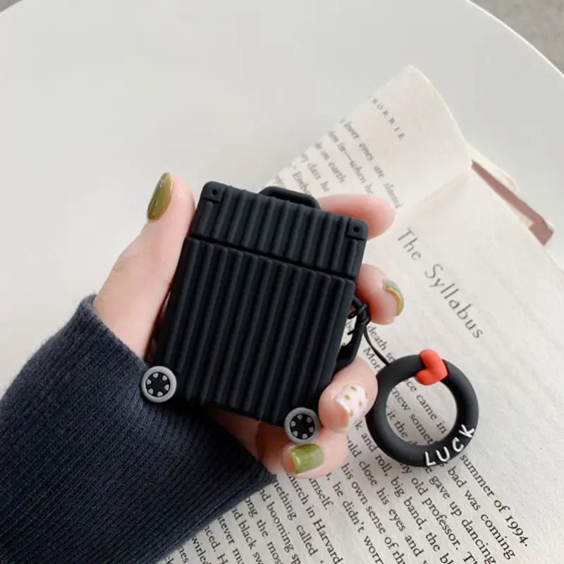 1 шт. Модный милый чехол для костюма чехол для багажника для Apple Airpods 1/2 защитный чехол для наушников с кольцом на палец
