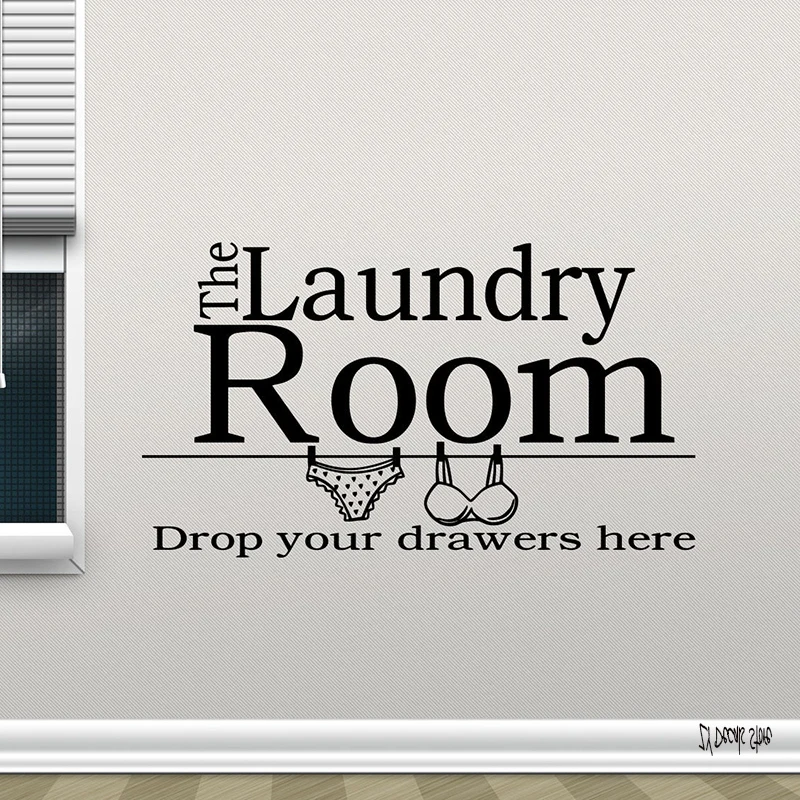 

Laundry Room Wall Decal Quote Vinyl Sticker Poster Removable Mural Decor L588