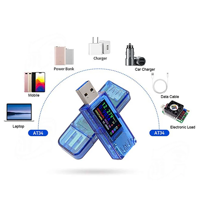 

USB 3,0 Test er USB зарядное устройство измеритель мощности 3,7-30 в 0-4A тестер напряжения мультиметр измеритель тока цветной дисплей Вольтметр Амперм...