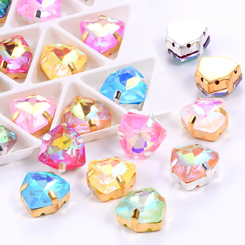 20 шт. декоративные стразы с отверстиями для одежды|Стразы| |