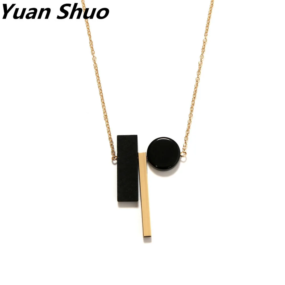 Новое поступление 2019 женское ожерелье в простом стиле Yuan Shuo комбинированный