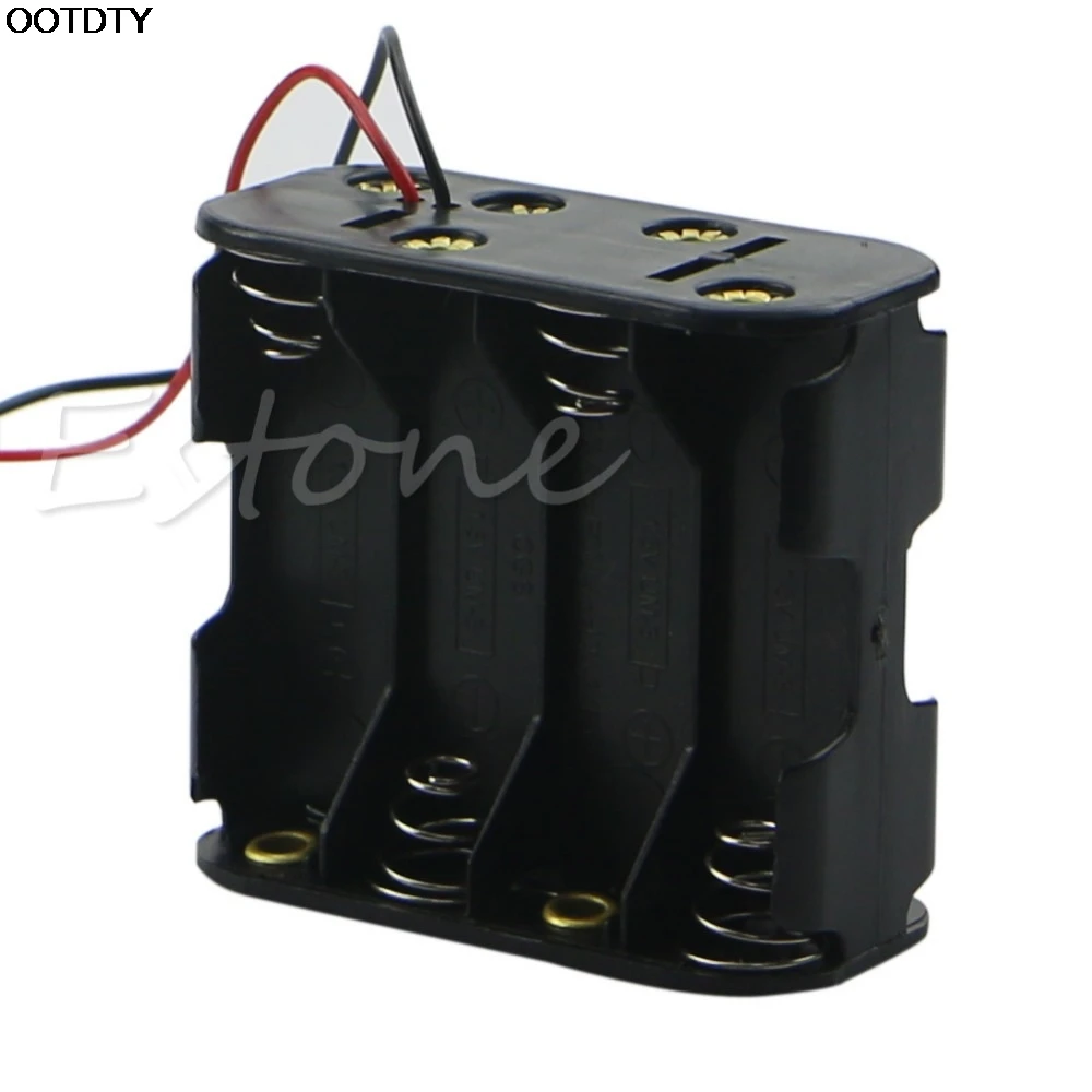 Hot New 12V Battery Clip Slot Storage Holder Box Case For 8pcs AA Batteries new hot |