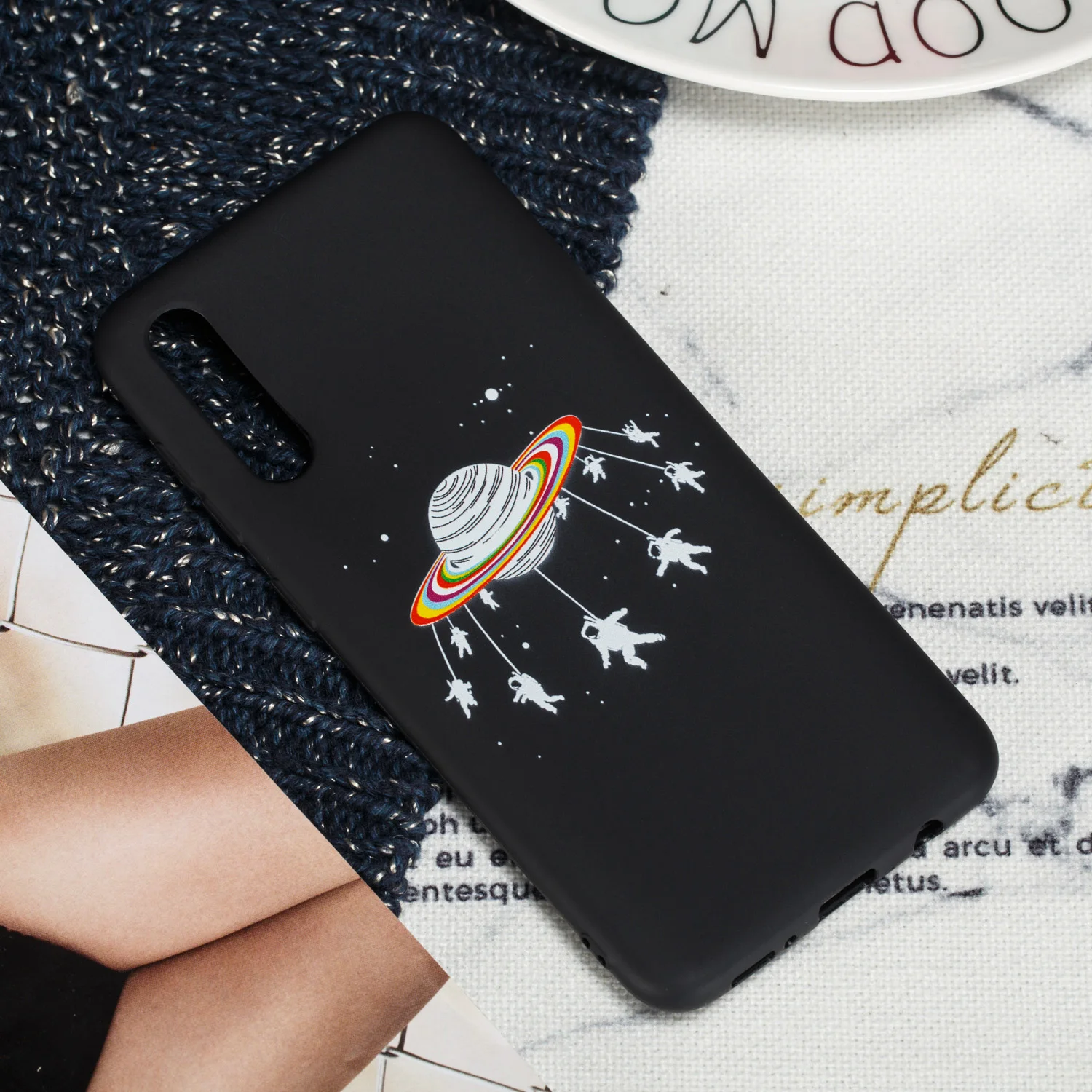 Painted Cases For Samsung Galaxy A70 A50 A40 A30 A5 A6 A7 A8 Plus 2018 2017 J4 J6 Prime Cover Slicone Black Matte A520 A750 |