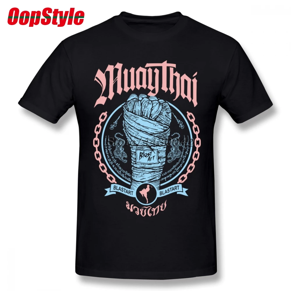 Мужская футболка с коротким рукавом Muay Thai Fist новая хлопковая Футболка круглым
