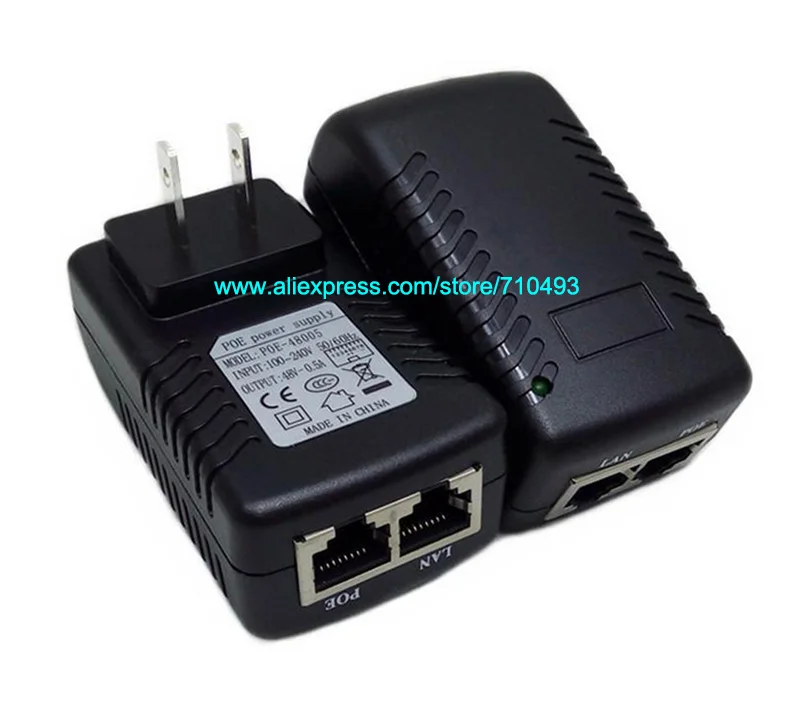 CCTV 48 V 0.5A 24 ватт POE настенная вилка Poe инжектор Ethernet адаптер Ip камера PoE телефон