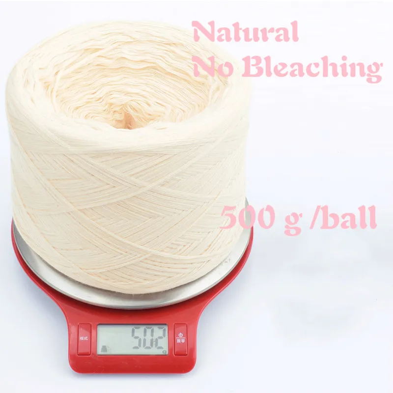 500 г/клубок 100% хлопчатобумажная пряжа для вязания крючком детей новорожденных |
