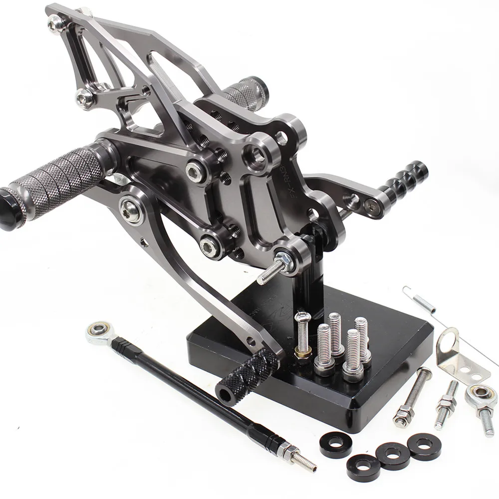 Для YAMAHA YZF R3 MT03 14-19 R25 14-18 MT25 15-18 CNC алюминиевый сплав мотоцикл подножка для ног Педаль peg Rearset задний Набор