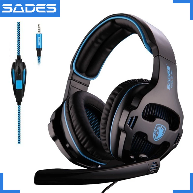 

SADES SA-810 3.5mm Stereo Gaming Headset Headphones Multi-platform For PS4 Xbox One PC Mac Laptop Phone