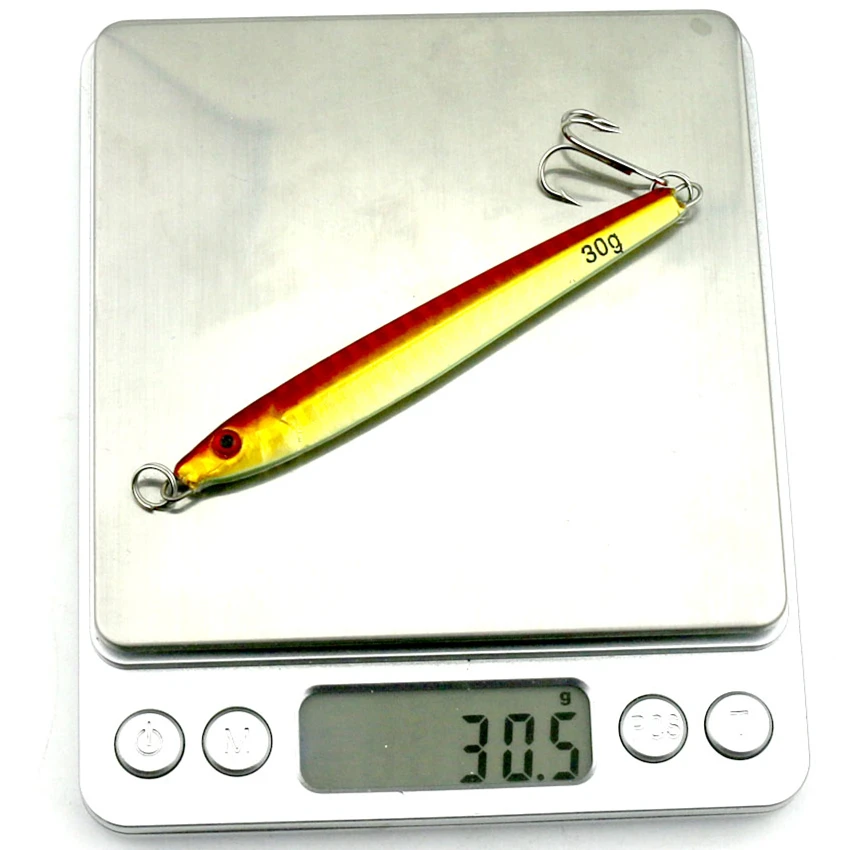 

Metal Jigging Lure 30g 9.2cm Sinking Jig Bait Laser Printing Hard Fishing Lure New Peche Lures