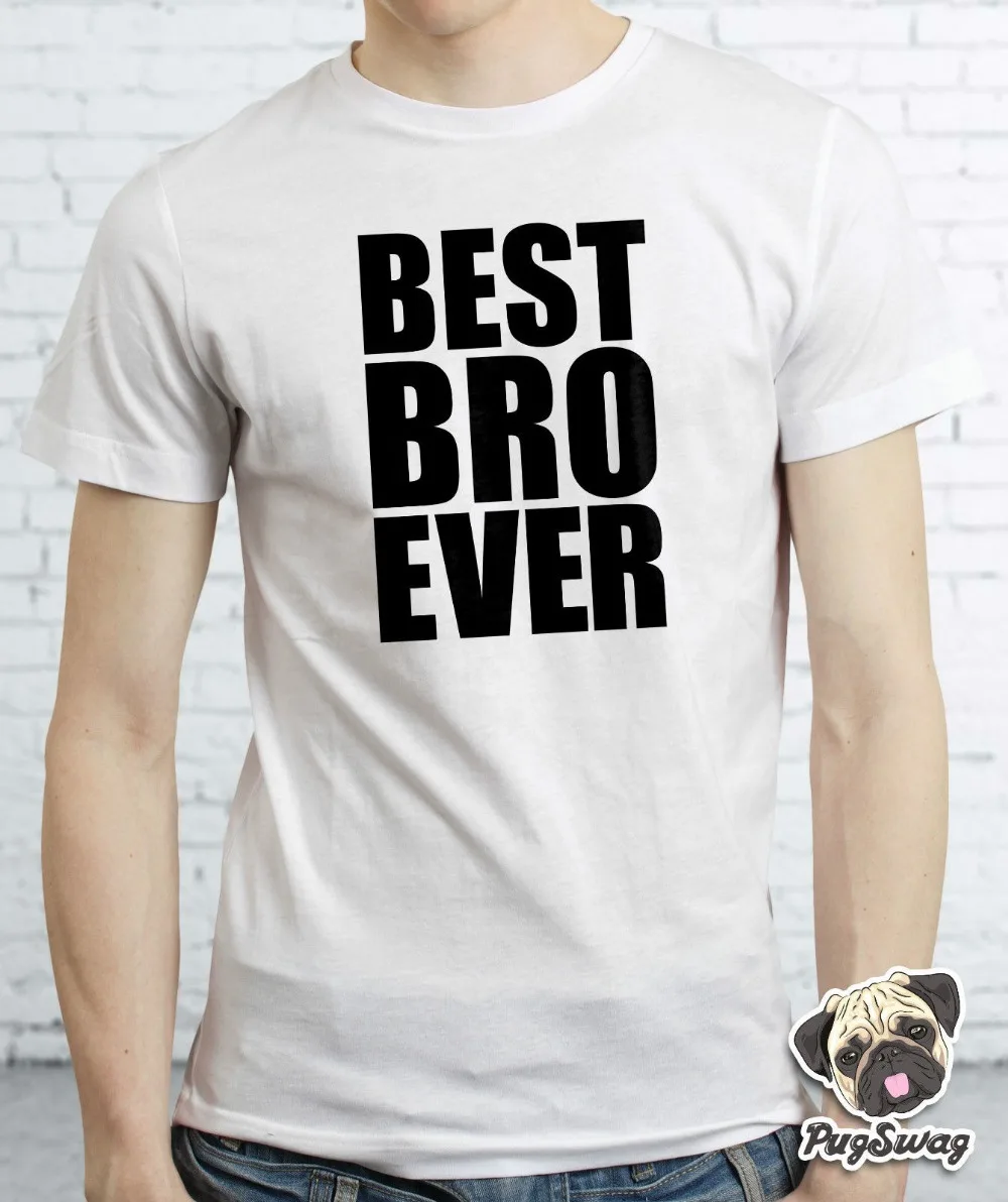 Новая футболка с надписью Best Brother Ever большим подарком забавная крутая унисекс